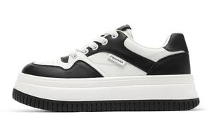 Кроссовки C°BANNER Skateboarding Shoes Women's Low-top Black/White, черный/белый