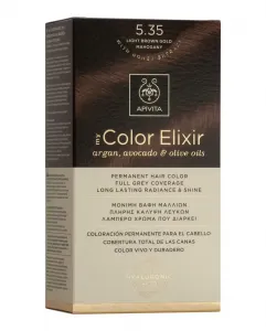 Постоянное окрашивание My Color Elixir Apivita, N5.35 Castaño Claro Dorado Caoba