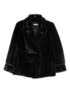 Двубортное пальто Twinset, черный