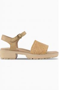 Женские сандалии Conner на платформе с перемычкой на щиколотке в натуральном плетеном исполнении Munro