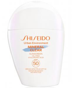Солнцезащитный крем Urban Environment Mineral Clear Sunscreen SPF 50 Shiseido,