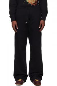 Спортивные штаны на шнуровке Dries Van Noten, черный