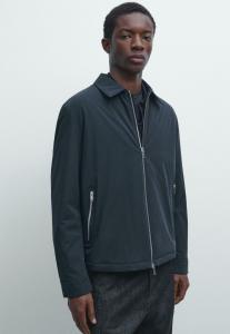 Куртка Massimo Dutti SHORT JACKET WITH POCKET DETAILS , Mottled Dark Blue