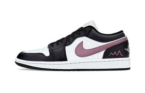 Jordan Баскетбольные кроссовки Air 1 Black Currant Purple Support Low Top Vintage Unisex Black Purple