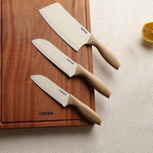 Carote Набор кухонных ножей для мяса и овощей, профессиональный шеф-нож, небольшой кухонный нож, керамический набор из 3 предметов