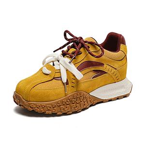 MUPPLE Женские устойчивые к истиранию низкие повседневные туфли с эффектом увеличения роста Ginger Yellow, цвет Ginger Yellow