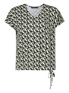 Футболка с V-образным вырезом и принтом темно-синего/зеленого цвета Betty Barclay