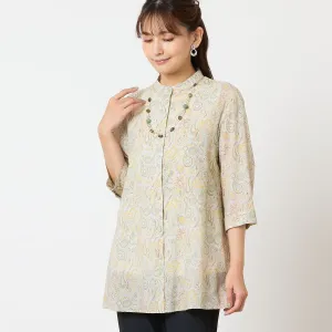 Туника с узором пейсли Lobjie, цвет Yellow