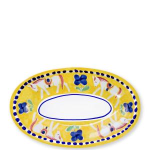 Небольшой овальный поднос Campagna VIETRI, желтый