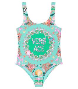 Купальник Underwater Barocco Versace Kids, Sea Green + Multicolor
