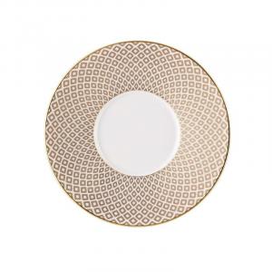 Фрэнсис Карро бежевое кофейное блюдце 14 см Rosenthal, бежевый