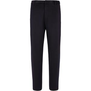 Чинос из чистой шерсти EMPORIO ARMANI, Морской синий