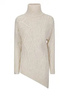 Свитер фактурной вязки Stefano Mortari, белый