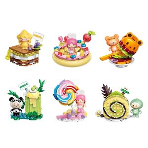 Jimu Mini World Collection, Time For Delicious Treats Mystery Boxes одиночная мистери-бокс/полный набор 6 шт Qimeng