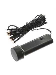 Marelida Светодиодная гирлянда, работа от батареек до 60 дней, таймер, 24 светодиода, длина: 1,7 м, черный цвет