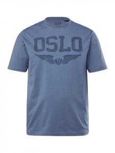 Футболка с короткими рукавами серо-голубого цвета JP1880