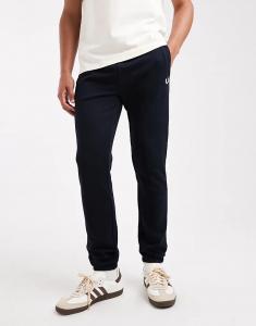 Спортивные брюки Fred Perry на завязках темно-синего цвета