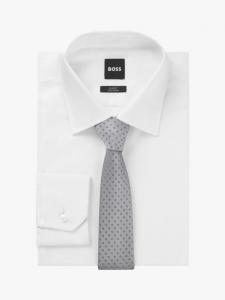 Галстук BOSS с жаккардовым узором HUGO BOSS, Medium Grey