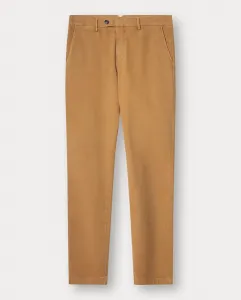 Мужские чиносы из эластичного хлопка с микроузорной структурой и прямым кроем Façonnable, хаки