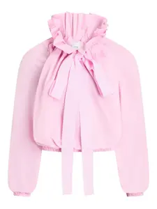 Топ с оборками и завязками Patou, розовый