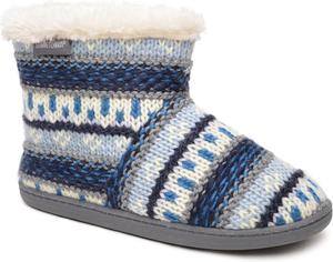 Женские домашние тапочки Minnetonka Betty из искусственного меха - пушистые ботильоны и тапочки для женщин, Blue Multi