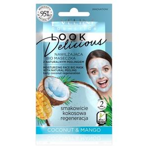 Маска увлажняющая с пилингом Кокос и Манго 10мл Eveline Cosmetics