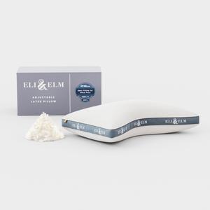 Eli & Elm Эргономичная подушка Eli & Elm для сна на боку с латексным наполнителем и дышащим чехлом White