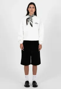 Свитшот с круглым вырезом «в спешке» Prohibited, Off-White