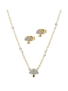 Adeliás Женское колье с подвеской - из нержавеющей стали с золотым покрытием