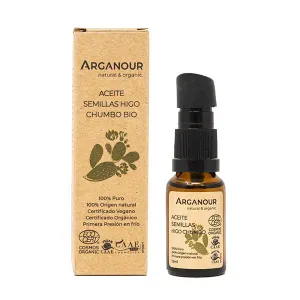 Восстанавливающее антивозрастное масло Aceite Puro De Semillas De Higo Chumbo Bio Arganour, 15 ml