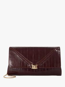Кожаный клатч Bee Leather Dune London, Burgundy