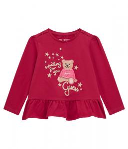 Блузка Guess Regular Fit, розовый