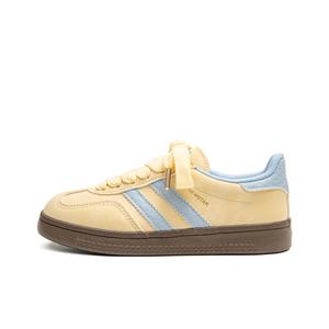 STAE Женские противоскользящие износостойкие низкие скейтерские кеды Anti Slip Wear Resistant Low Top Skateboard Shoes в желто-синем цвете, цвет Yellow Blue