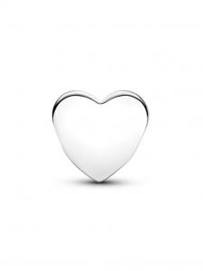 Шарм Pandora Engravable Football Mom Heart Charm, стерлинговое серебро