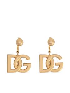 Серьги-подвески с логотипом DG Dolce & Gabbana, золотой
