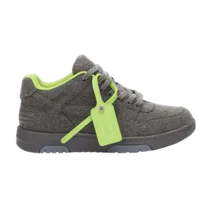 Кроссовки Off-White Off-White Out of Office 'Dark Grey Fluorescent Green', серый