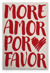 Картина на холсте A.S. Création More Amor цвет beigerot