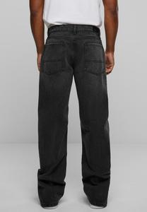 Джинсы прямого кроя Heavy Ounce Urban Classics, черные, стираные