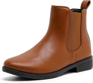 Женские ботинки MEMON Chelsea без шнуровки с низким каблуком, модные повседневные черные ботильоны для женщин