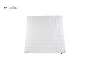 Летнее одеяло Traumulus Duvet Down DED 10x10 клетчатый узор, 200x200 см, сделано в Германии, подходит для людей, страдающих аллергией, чехол 100% хлопок Häussling