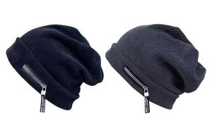 FREE RABBITⅡ Унисекс шапка бини, 2 Pack (Black+Dark Gray)