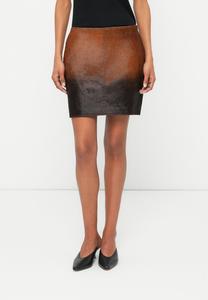 Юбка Samsøe Samsøe LIL SKIRT, Light Brown/Dark Brown