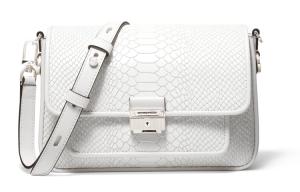 MICHAEL KORS Кожаная сумка через плечо Брэдшоу среднего размера женская белая