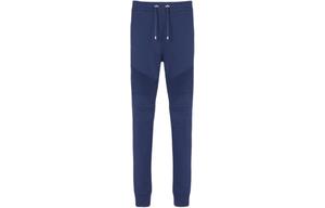 Брюки спортивные с принтом логотипа и шнурком BALMAIN, синий