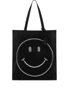 Moschino сумка-тоут с узором, черный