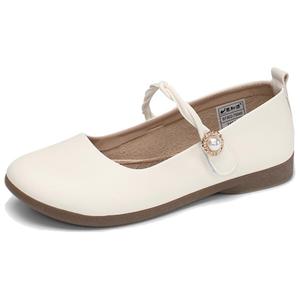 Плоские туфли Мэри Джейн для женщин TAIHEYUAN, бежевый