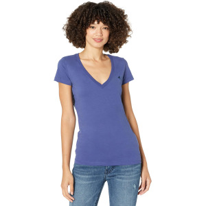 Футболка True Religion Oversize Foil Buddha Short Sleeve V-Neck Tee, цвет Blue Ribbon