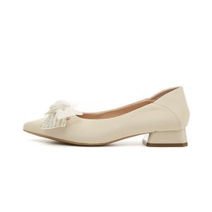 Туфли на высоком каблуке женские бежевый Daphne