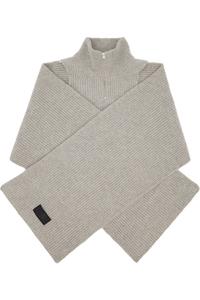 Mm6 Maison Margiela Серый вязаный шарф в стиле рыбацкой вязки