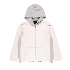 Худи Les Tien Heavyweight Raw Zip Hoodie 'Heather Grey'
